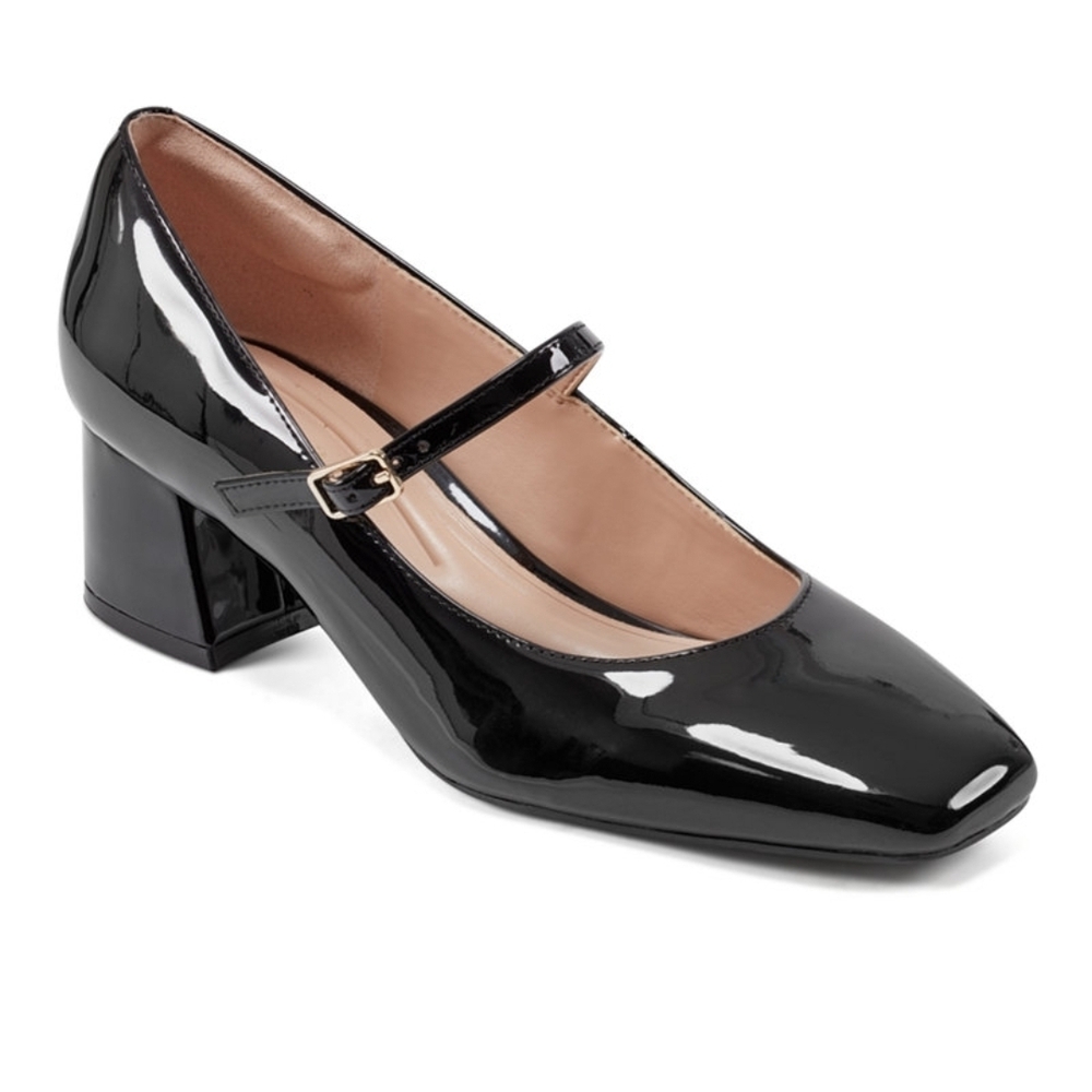 Easy Spirit Black Patent Mary Jane Heels